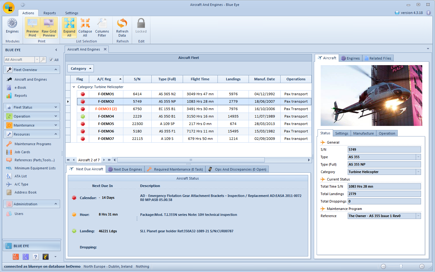 screenshot of Blue Eye